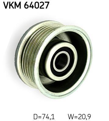 Polea inversión/guía, correa auxiliar servicios SKF ref. VKM 64027